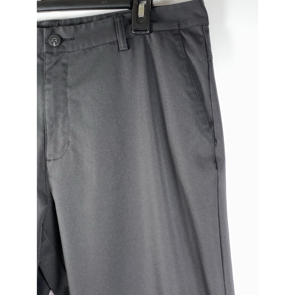 Adidas ClimaLite Golf Pants Mens 36x32 Black Stretch Performance Flat Front - Picture 7 of 16